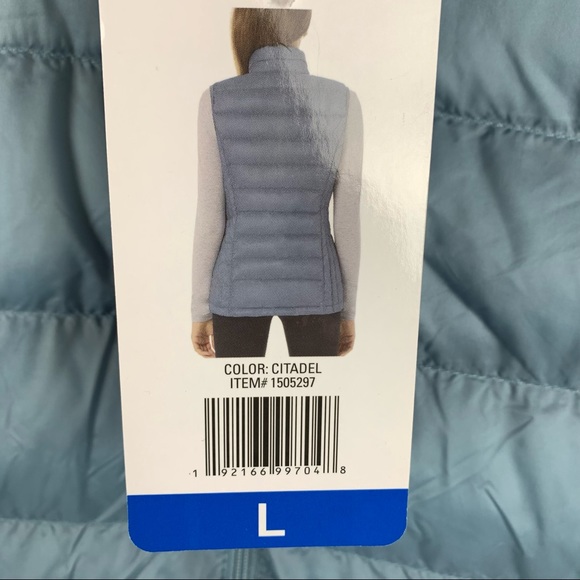 32 Degrees Heat Blue Quilted Full Zip Lightweight Puffer Vest Size Large - Picture 4 of 8